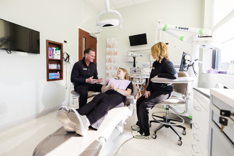 dr curley with patient